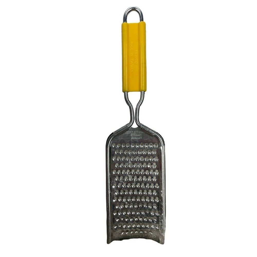 Vintage Travco 9” Hand Held Stainless Steel Grater Zester Shredder